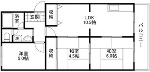 ロイヤルハイツクラノの物件間取画像